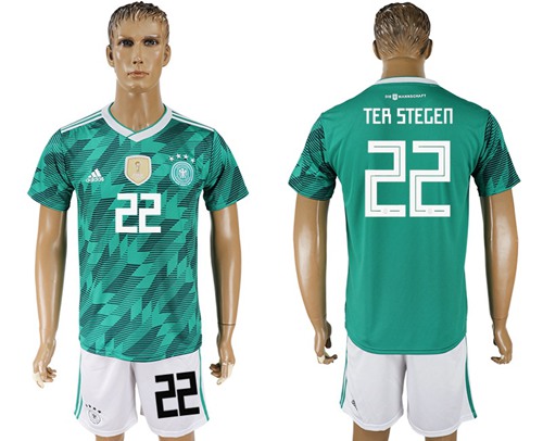 Germany #22 Ter Stegen Away Soccer Country Jersey - Click Image to Close